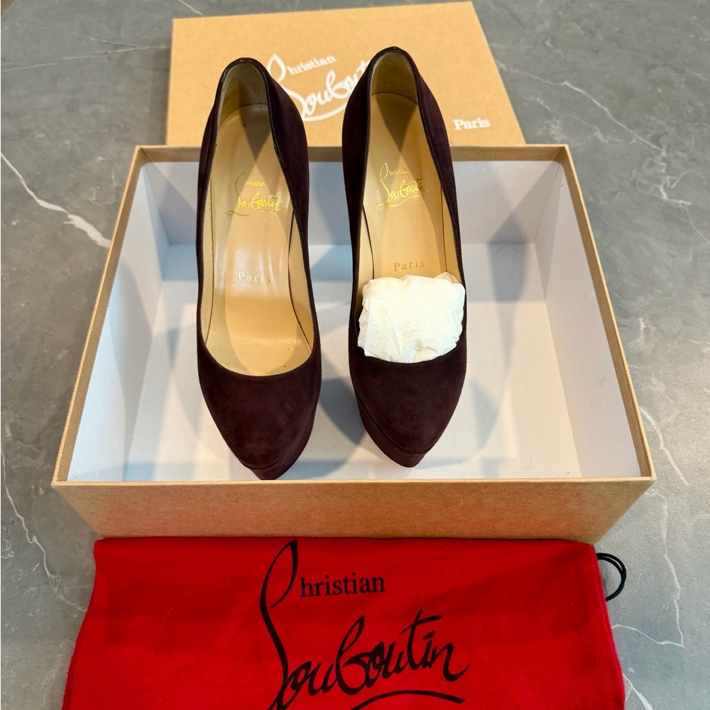 Christian Louboutin Women's Dark Brown Heels